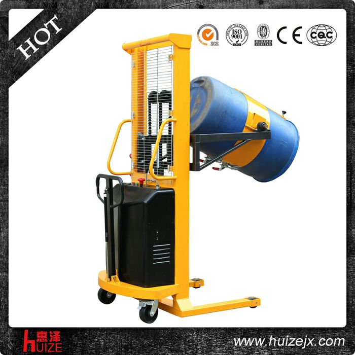 半電動(dòng)多功能油桶車（單門架，夾塑桶）2