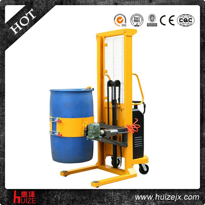 半電動(dòng)多功能油桶車（單門架，夾塑桶）