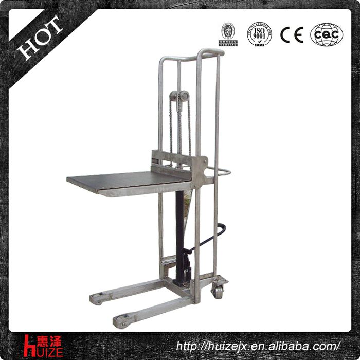 輕型手動(dòng)堆高車(chē)(不銹鋼304) 輕型手動(dòng)堆高車(chē)(不銹鋼304)
