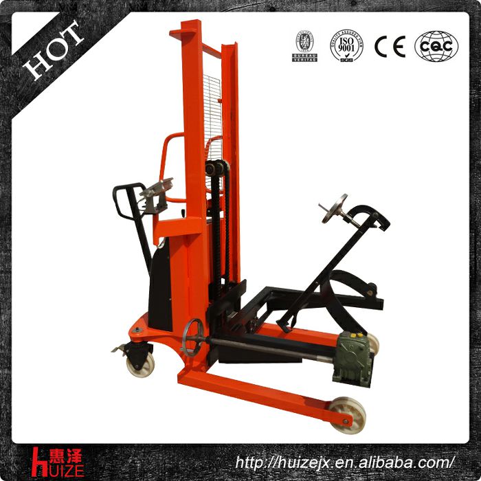 半電動稱重油桶車（夾鐵桶，手搖翻轉(zhuǎn)）